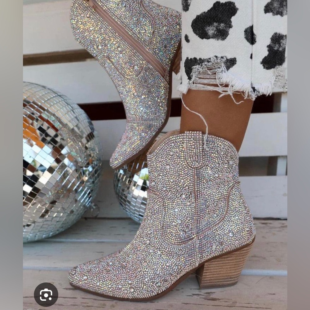 Rhinestone Boots